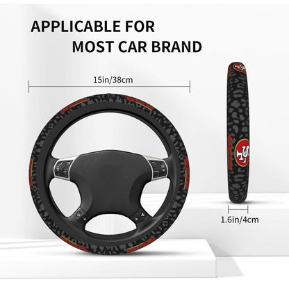 San Francisco 49ers Printed elastic steering wheel cover car anti-skid cover