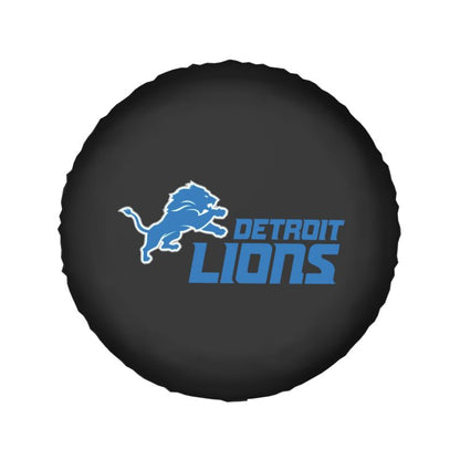 Detroit Lions 3 Car tire protective cover waterproof and dustproof tire cover