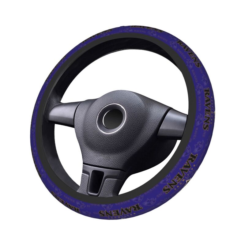 Baltimore Ravens Printed elastic steering wheel cover breathable protective cover