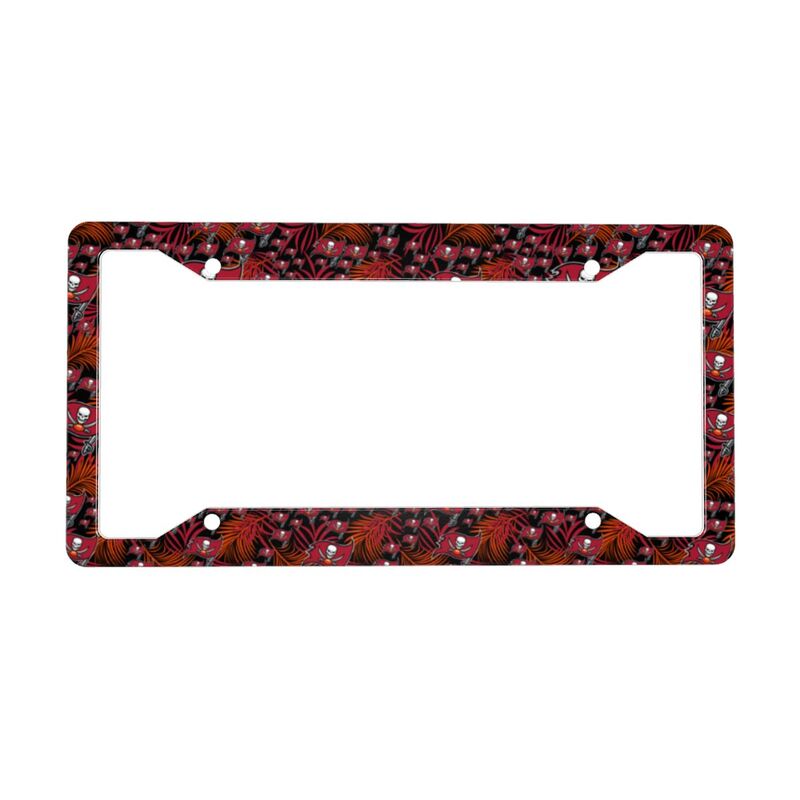 Tampa Bay Buccaneers Print Car license plate frame four hole license plate holder (one pair)