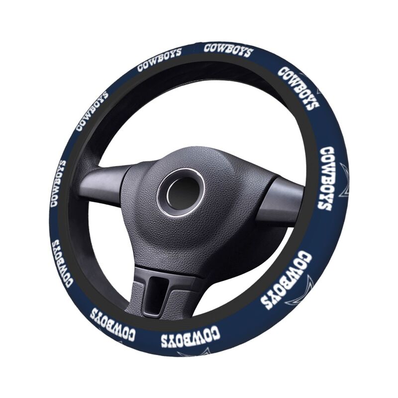 Dallas Cowboys 3 Printed elastic steering wheel cover breathable protective cover