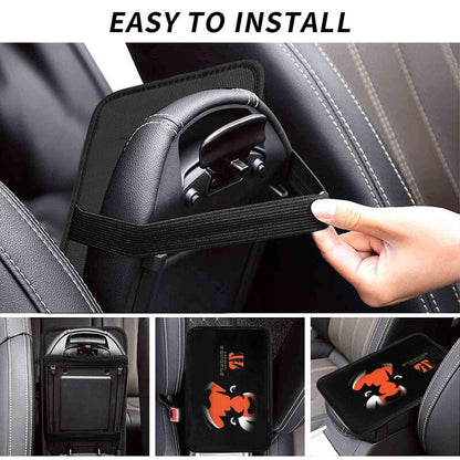 Car armrest box pad Cincinnati Bengals 2 Printed center armrest box pad protective pad
