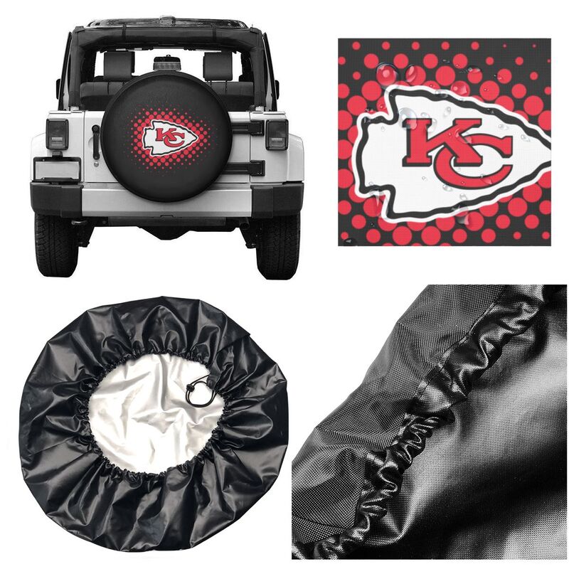 Kansas City Chiefs Printing tire protection cover car sun protection tire protection cover