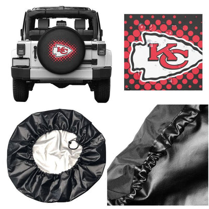 Kansas City Chiefs Printing tire protection cover car sun protection tire protection cover