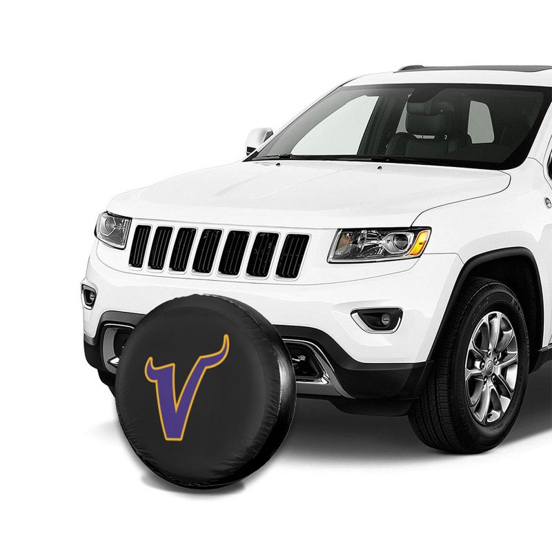 Minnesota Vikings 2 Car tire protective cover waterproof and dustproof tire cover