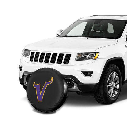 Minnesota Vikings 2 Car tire protective cover waterproof and dustproof tire cover