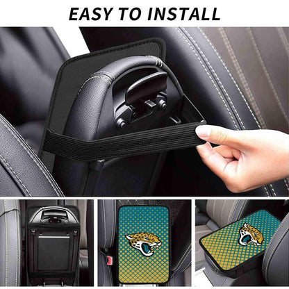 Jacksonville Jaguars Car handrail box cushion Personalized printed car armrest cover