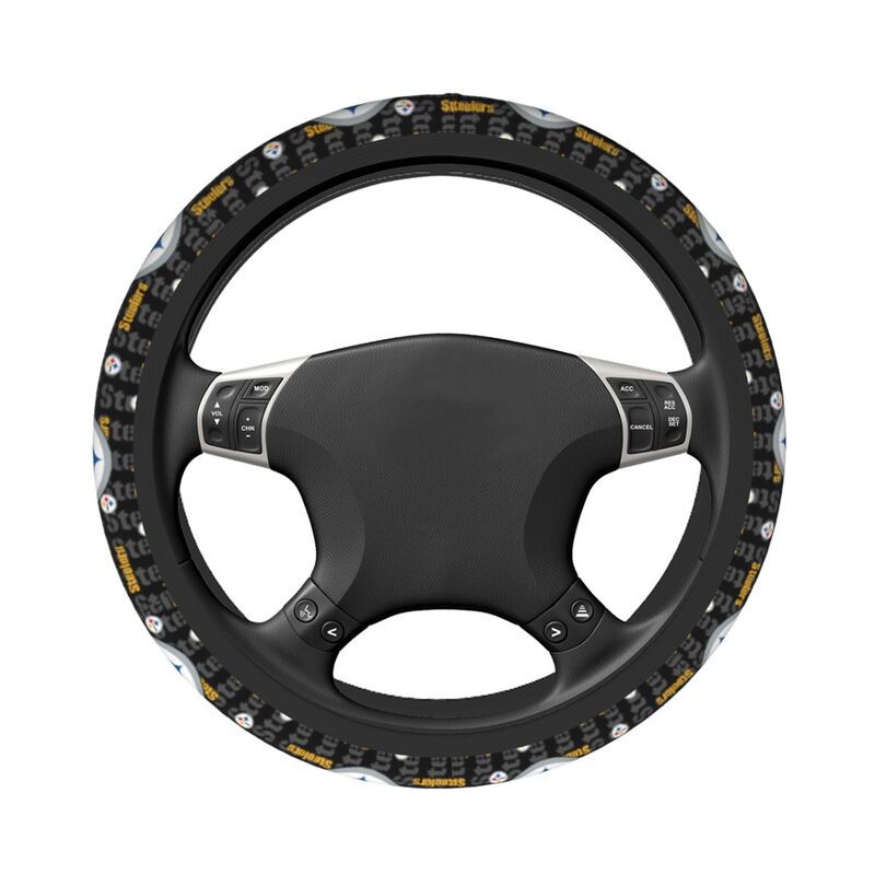 Pittsburgh Steelers 1 Printed elastic steering wheel cover car protective cover