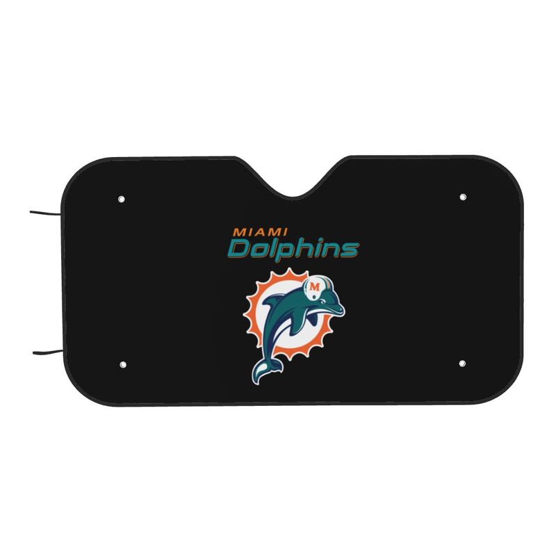 Miami Dolphins 2 Print is suitable for front Car windshield sunshades Car windshield sunshades
