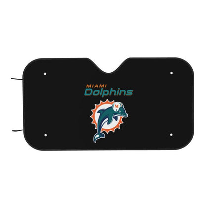 Miami Dolphins 2 Print is suitable for front Car windshield sunshades Car windshield sunshades