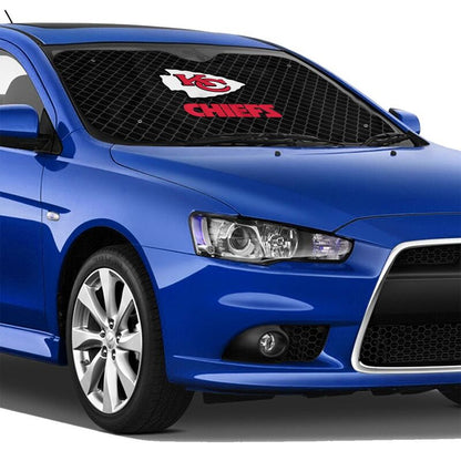 Kansas City Chiefs Print Car windshield sunshades is suitable front Car windshield sunshades