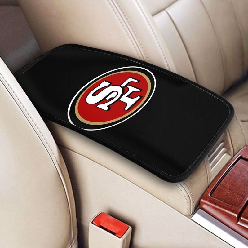 Car armrest box pad San Francisco 49ers Printed central armrest box elbow pad