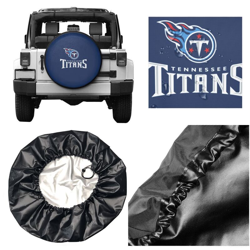 Tennessee Titans 2 Print tire protection covers car sunscreen tire protection covers