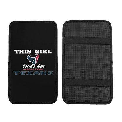 Houston Texans Printing car center console pad car armrest protective cover