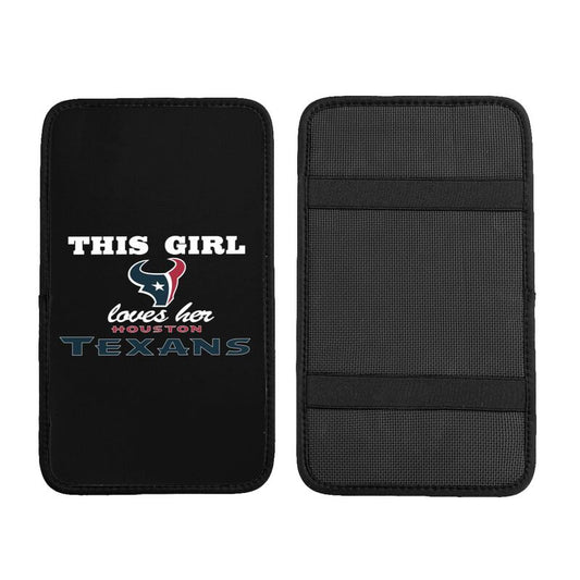 Houston Texans Printing car center console pad car armrest protective cover