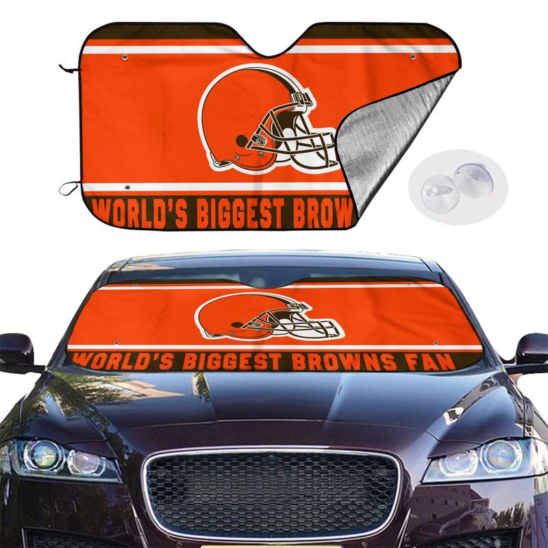Cleveland Browns Printing is suitable for car front windshield sunshades Car windshield sunshades