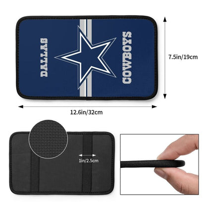 Car armrest box pad Dallas Cowboys 3 Printed center armrest box pad protective pad