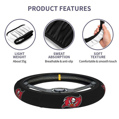 Tampa Bay Buccaneers Printed breathable elastic steering wheel anti slip cover