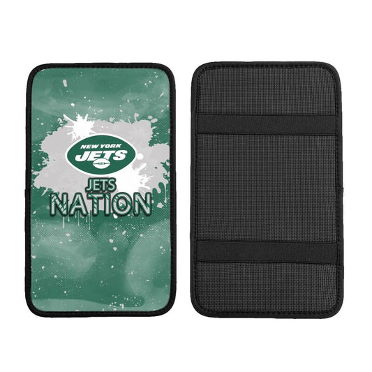 New York Jets print car center console armrest pad Car armrest box protective cover