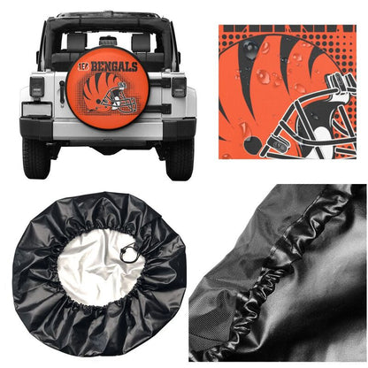 Cincinnati Bengals Printed tire protection cover car sun protection tire protection cover