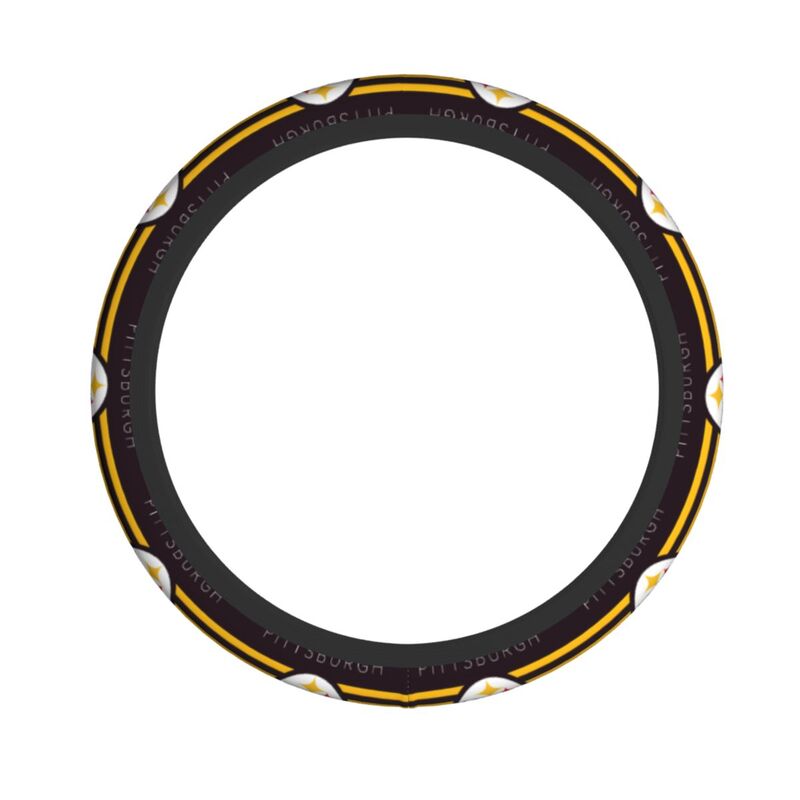 Pittsburgh Steelers 3 Printed breathable elastic steering wheel anti slip cover