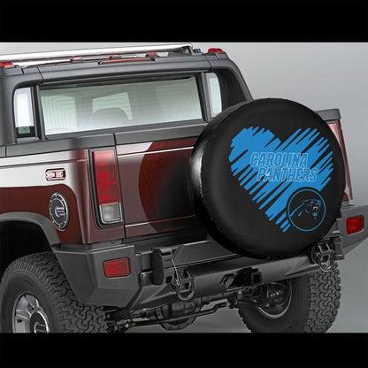 Carolina Panthers Printed car spare tire dust protection cover tire protection cover
