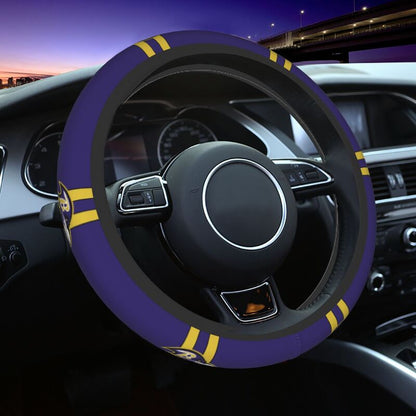 Baltimore Ravens Printed breathable elastic steering wheel cover
