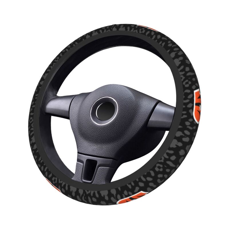 Cincinnati Bengals Printed elastic steering wheel cover car anti-skid cover