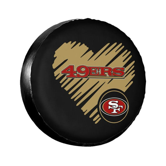 San Francisco 49ers Printed car spare tire dust protection cover tire protection cover