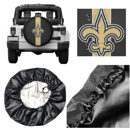 New Orleans Saints 3 Print tire protection covers car sunscreen tire protection covers