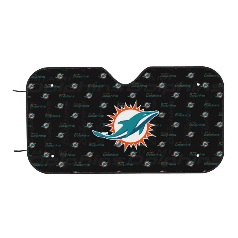Miami Dolphins Printed is suitable for front Car windshield sunshades Car windshield sunshades