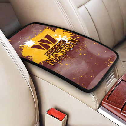 Washington Redskins print car center console armrest pad Car armrest box protective cover
