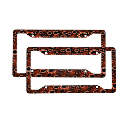 Chicago Bears Print Car license plate frame four hole license plate holder (one pair)