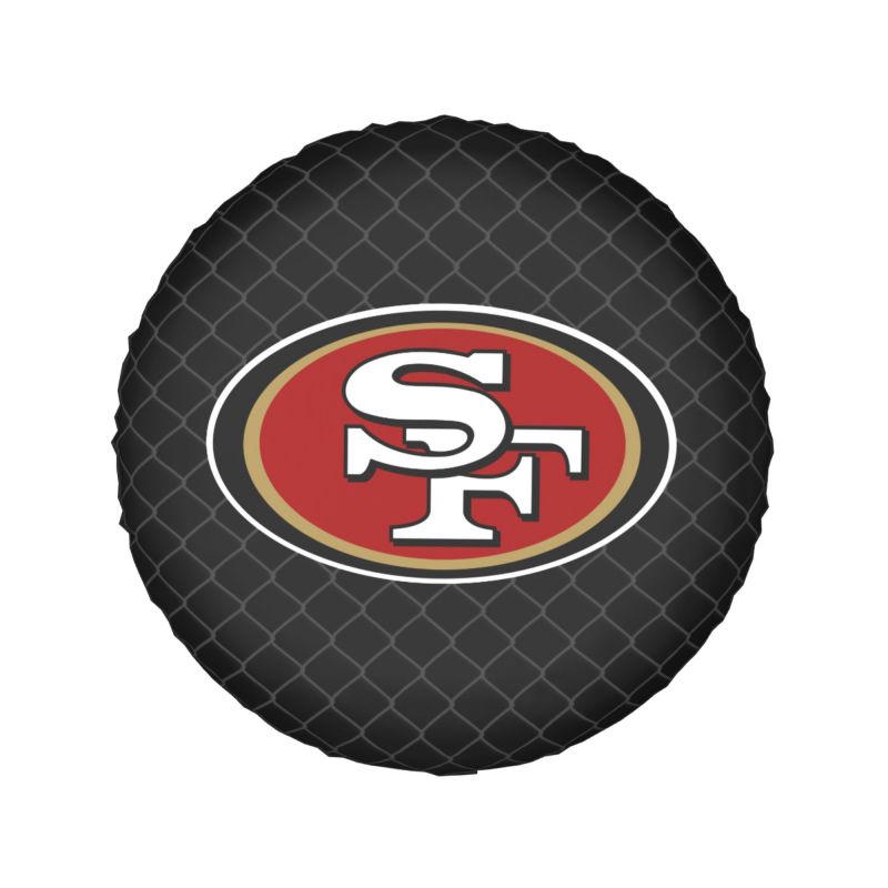San Francisco 49ers Grid background car tire waterproof dustproof protective cover