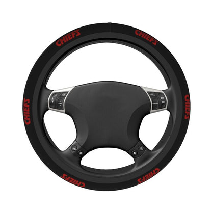 Kansas City Chiefs 1 Printed car anti-skid cover elastic steering wheel cover