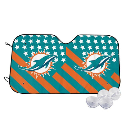 Miami Dolphins Print Car windshield sunshades suitable for front Car windshield sunshades