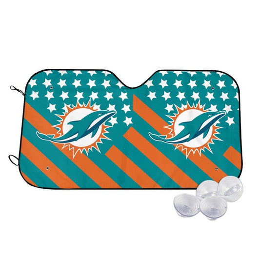 Miami Dolphins Print Car windshield sunshades suitable for front Car windshield sunshades