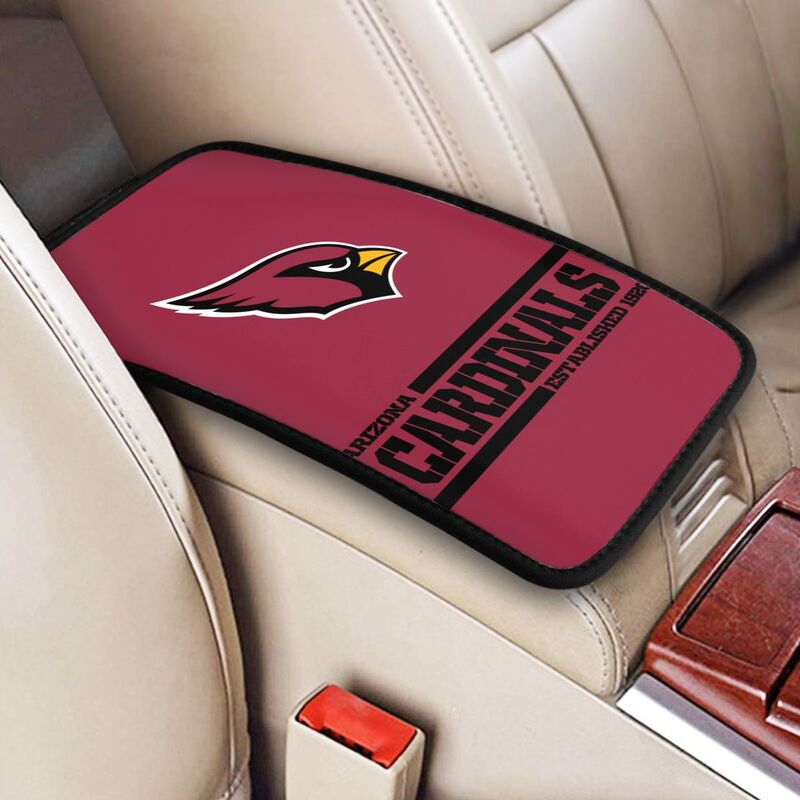 Arizona Cardinals Printed car armrest box pad Protective pad