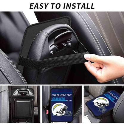 San Diego Chargers Print car armrest box cushion armrest protective cover