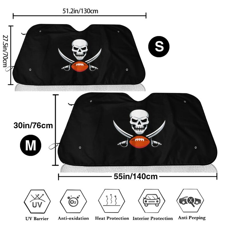 Tampa Bay Buccaneers Print Car windshield sunshades is suitable for front Car windshield sunshades