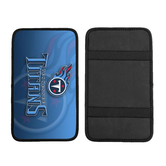Car armrest box pad Tennessee Titans 2 Printed central armrest box pad protective pad