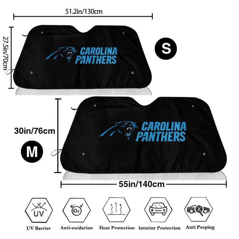 Carolina Panthers 2 Printing suitable for front Car windshield sunshades Car windshield sunshades