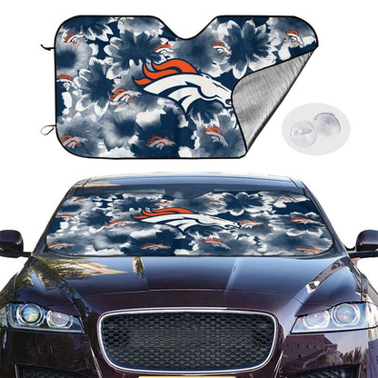 Denver Broncos Printed multi size car front windshield sunshade car windshield sunshade