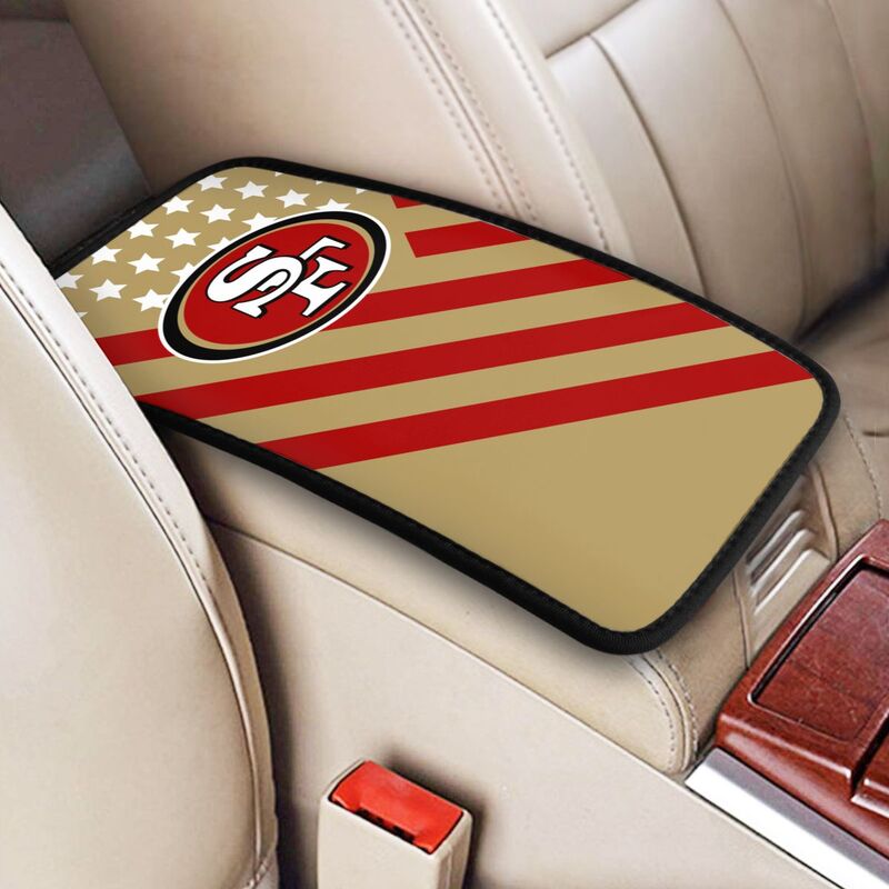 San Francisco 49ers Printed car armrest box pad anti-abrasion pad