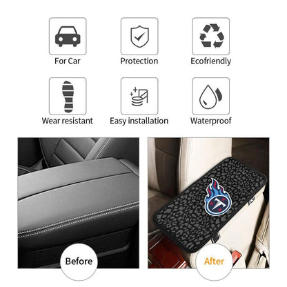 Tennessee Titans printed Car handrail box cushion Personalized car armrest cover