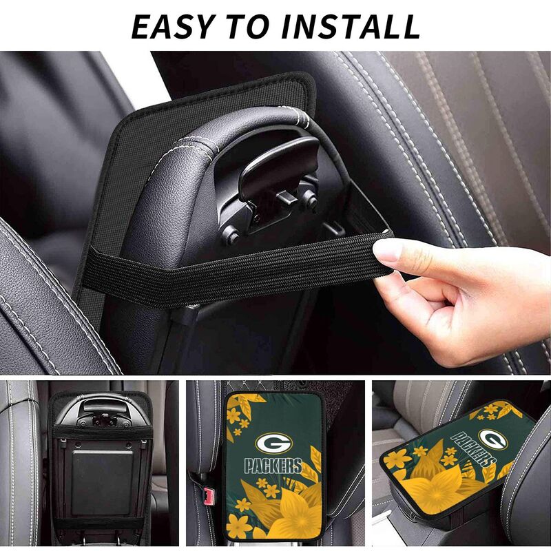Green Bay Packers Car armrest box protective cover car center console armrest pad
