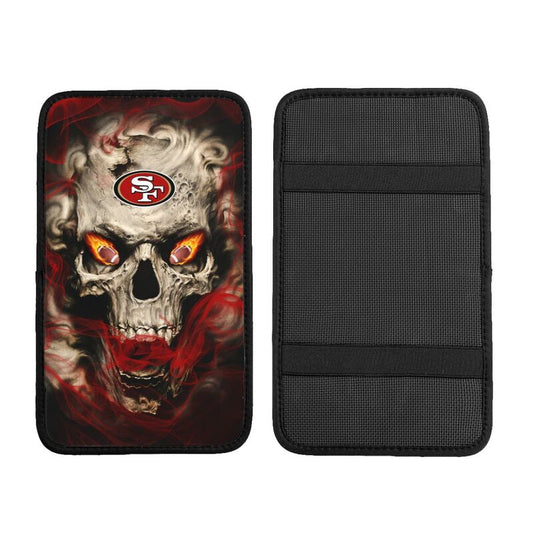Car armrest box pad San Francisco 49ers 4 Printed central armrest box elbow pad