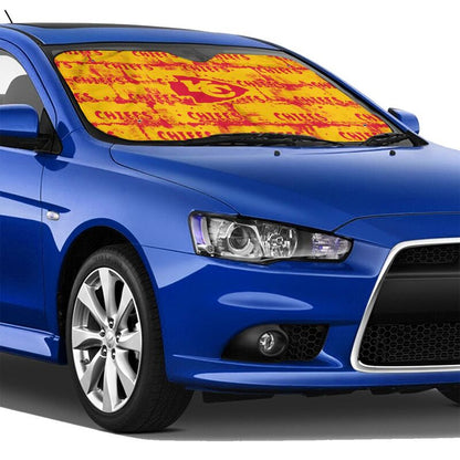 Kansas City Chiefs Printed front windshield sunshade car windshield sunshade (multi size)