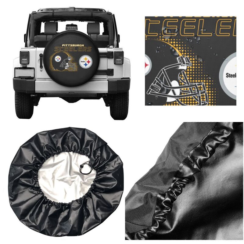 Pittsburgh Steelers Print car tire protection cover car spare tire dust protection covers