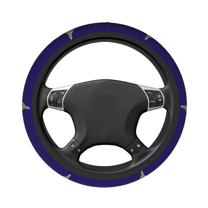 Minnesota Vikings 2 Printed breathable elastic steering wheel protective cover